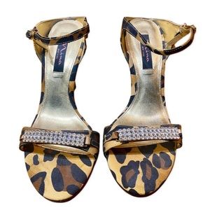 Nina Animal Print Heels Size 9